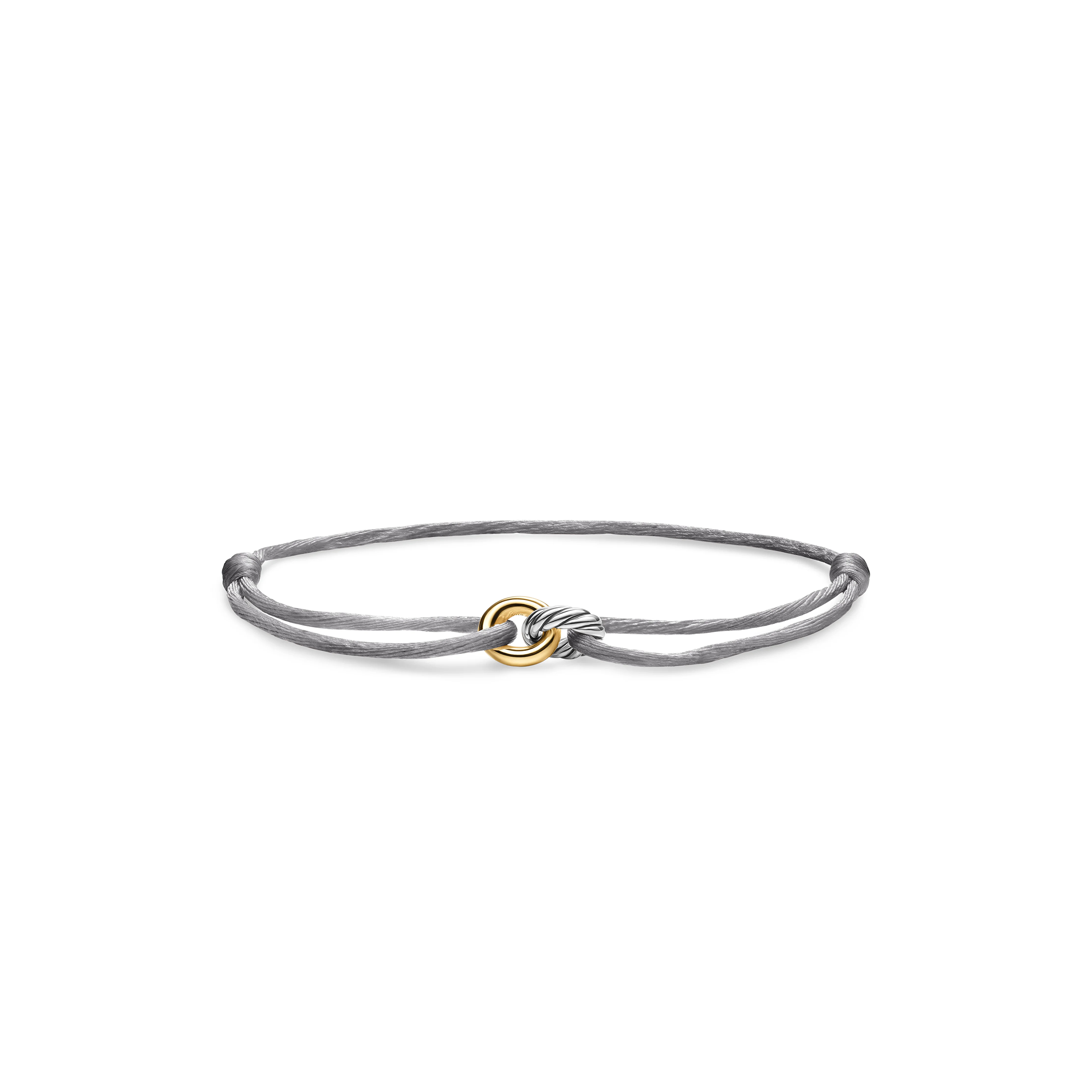 DAVID YURMAN SCULPTED CABLE LINKED CORD BRACELET B18445 S4SIL